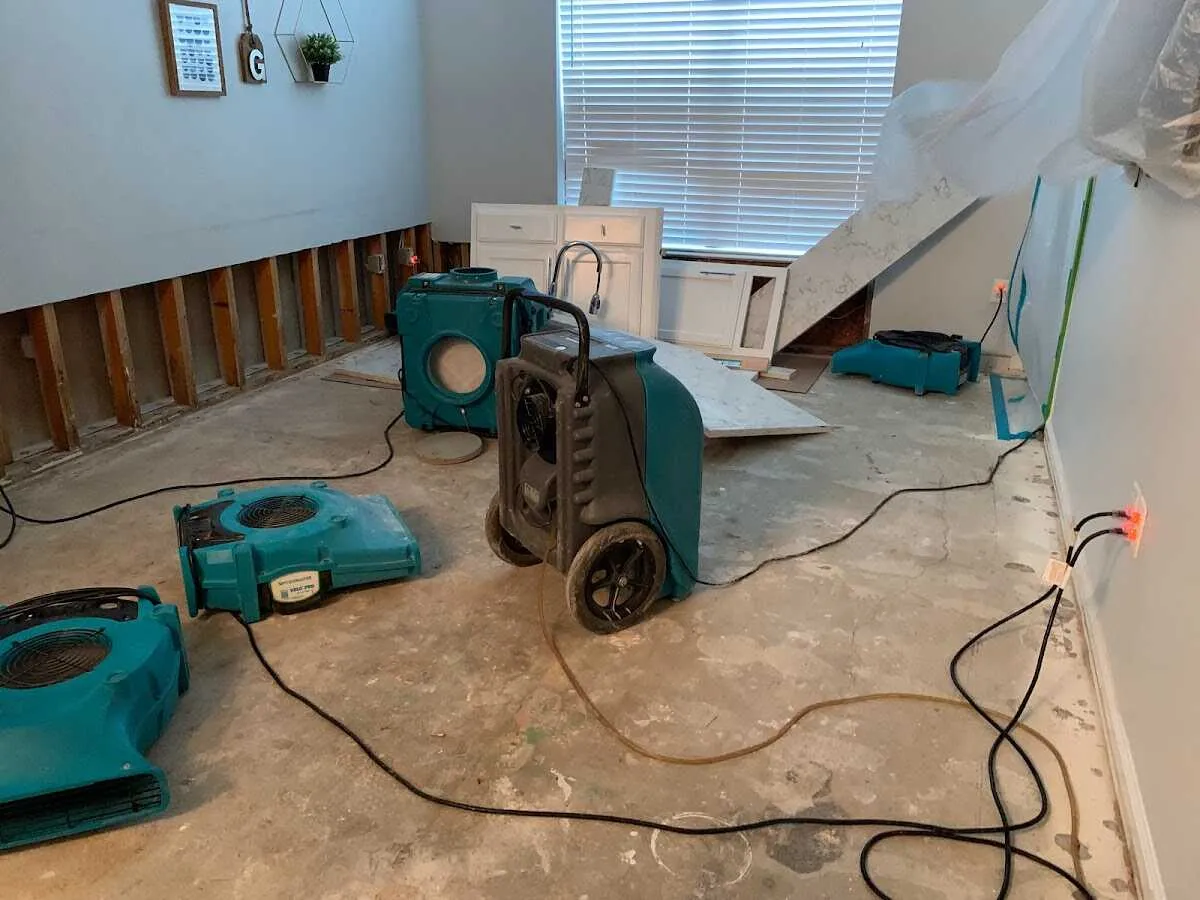 Dehumidifier in flood-cut room for Water Extraction & Removal in Wyomissing